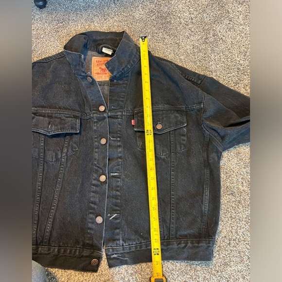 LEVI’S Black Vintage Original USA 90’s Coat Jean Denim Jacket 70598-4159 Large - Picture 11 of 15
